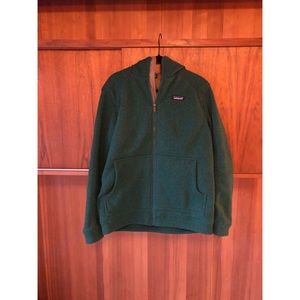 PATAGONIA MENS ZIP UP HOODED SWEATSHIRT SZ LARGE